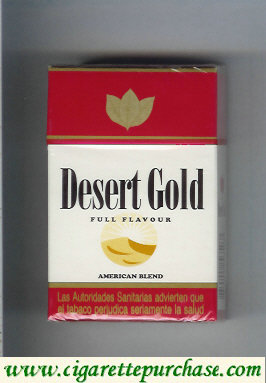 Desert Gold Full Flavour American Blend cigarettes hard box